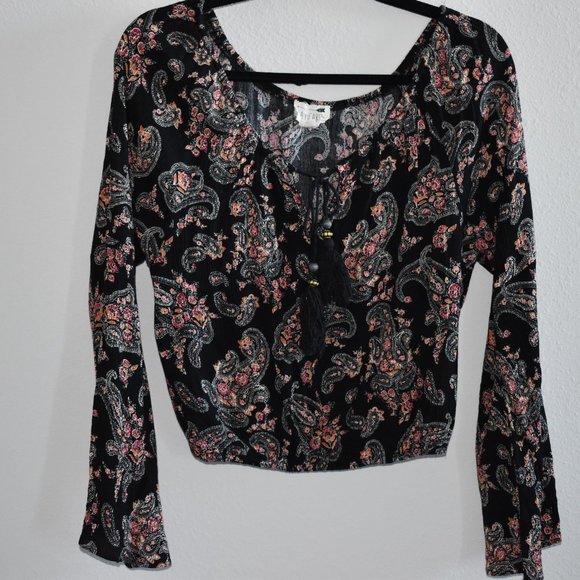 LA HEARTS FLORAL LONG SLEEVE - Picture 5 of 8